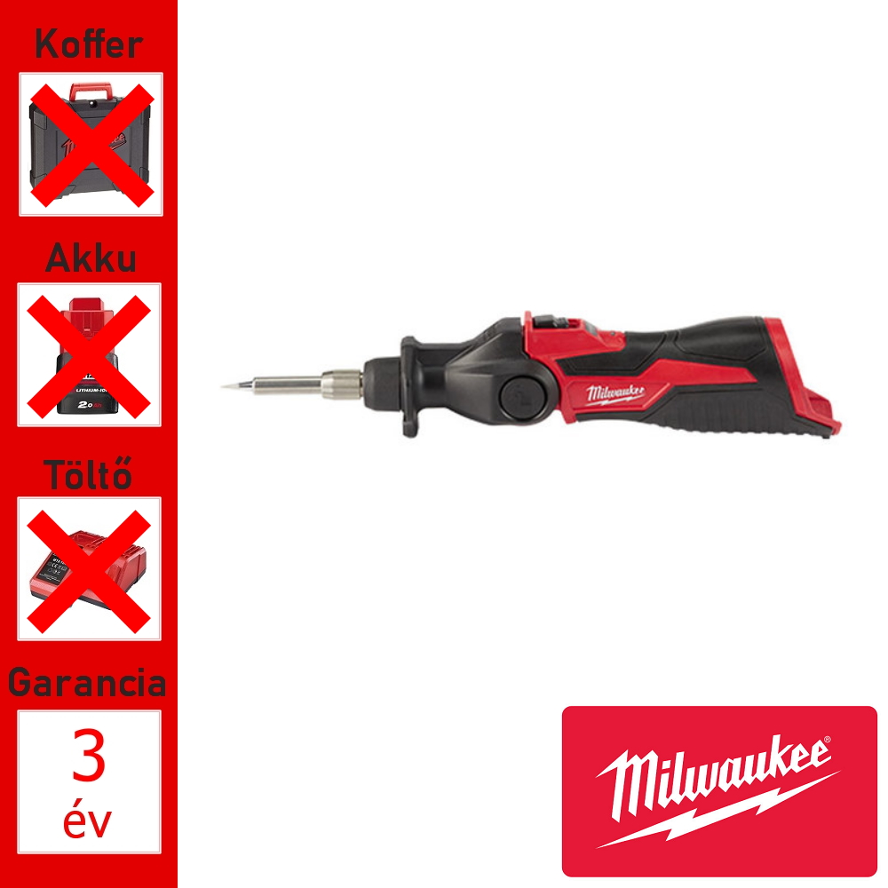Milwaukee 12V akkus forrasztópáka géptest